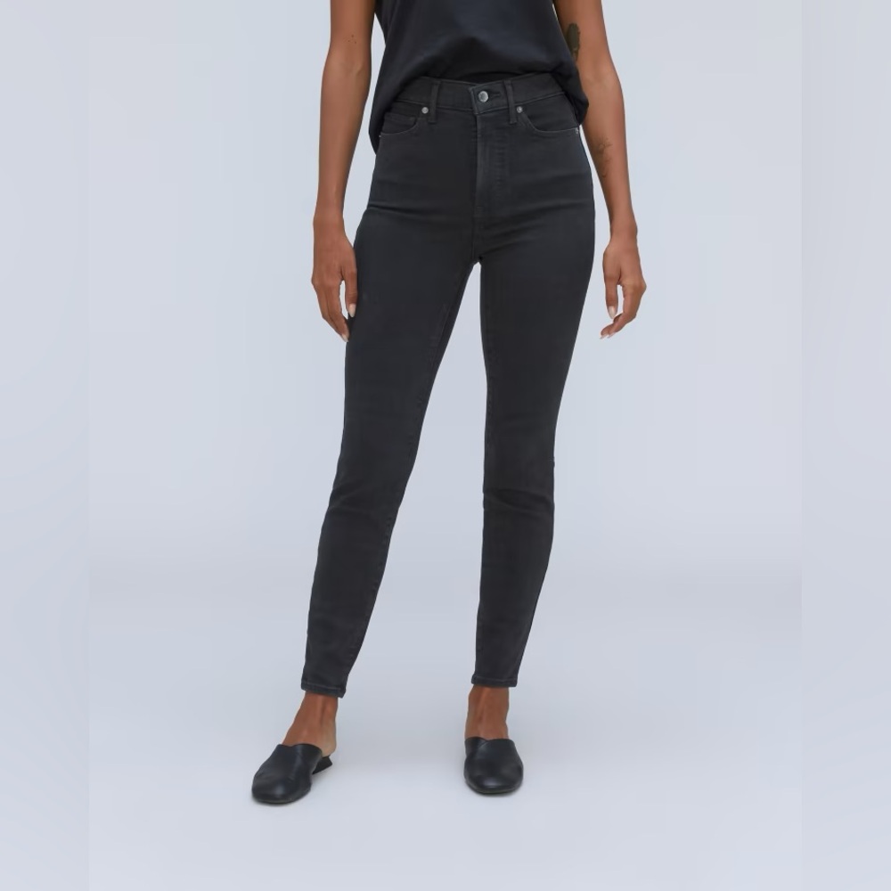 [28] EVERLANE NWT Way-High Skinny Jean Black Ash High Rise Stretch